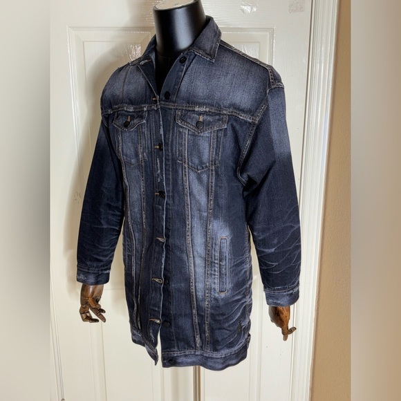 PRPS Men’s Kicking Horse Oversized Jean Jacket Small​​ - Picture 2 of 10